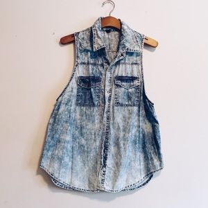 Maxi Denim Vest Farm Rio